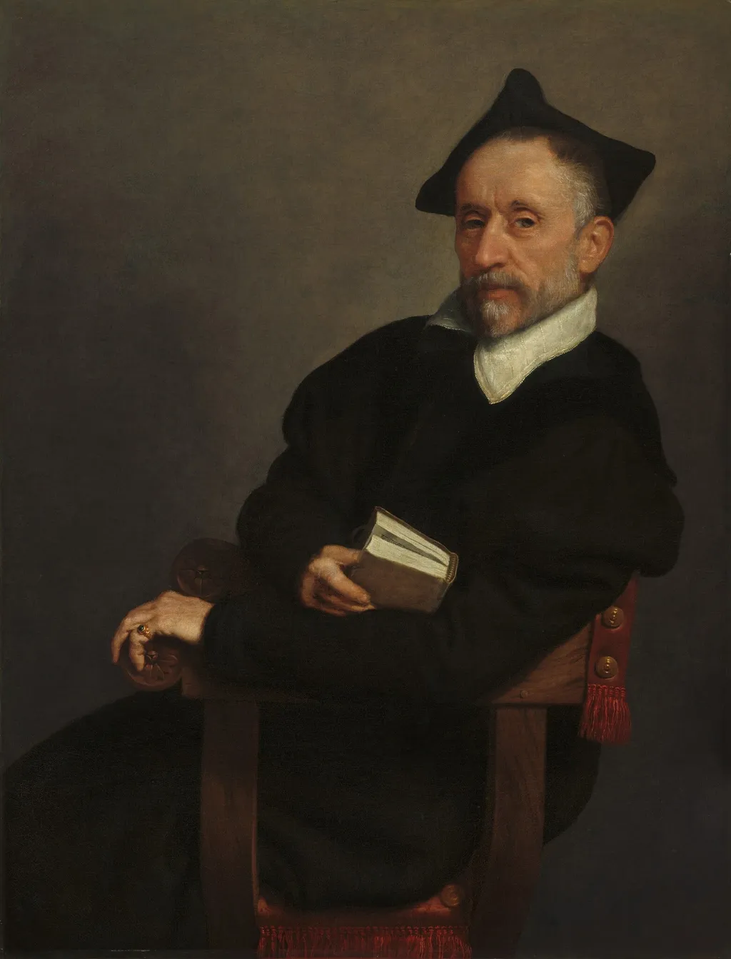 "Titian's Schoolmaster", by Giovanni Battista Moroni, oil, 1575