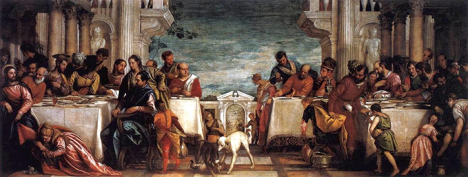 The Feast in the House of Simon the Pharisee, detail