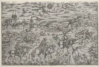 The Arrest of Jerome Baumgaertner, Doctor of Nurnberg, by Mathis Zündt, 1545
