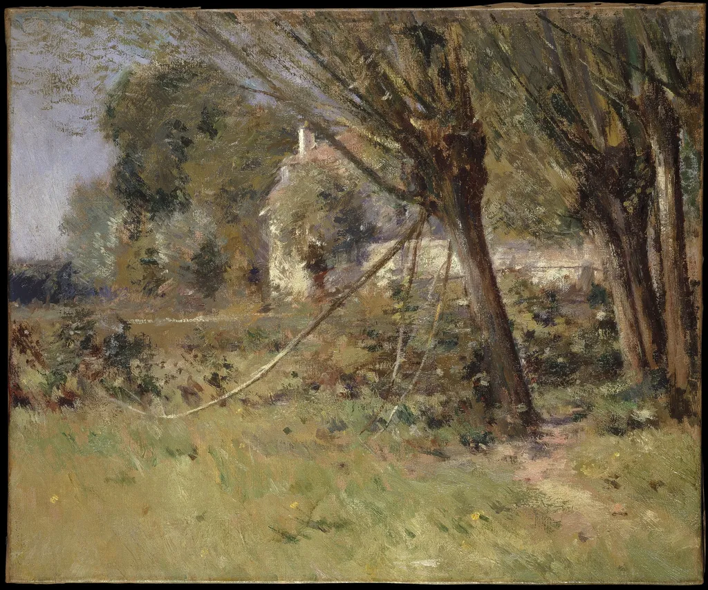 Willows, by Theodore Robinson, oil, 1896