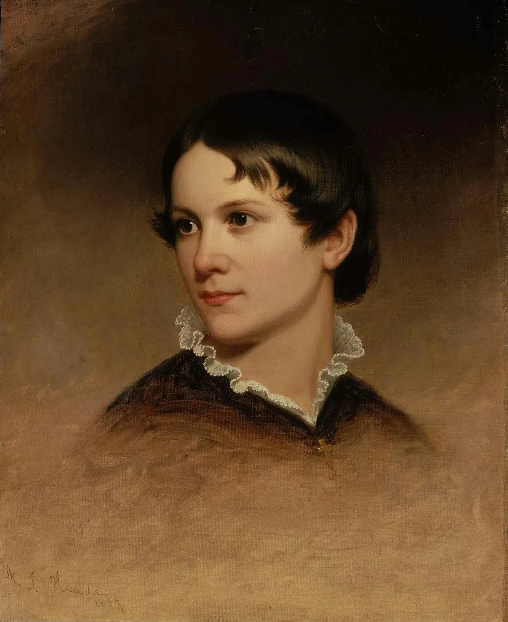 Mary Rebecca Clark, by Martin Johnson Heade, oil, 1857