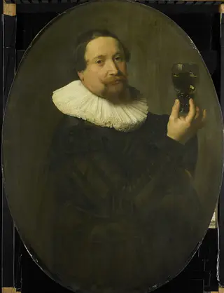 Portrait of Maerten Rey (1595/96-1632), by Nicolaes Eliaszoon Pickenoy, oil, 1627