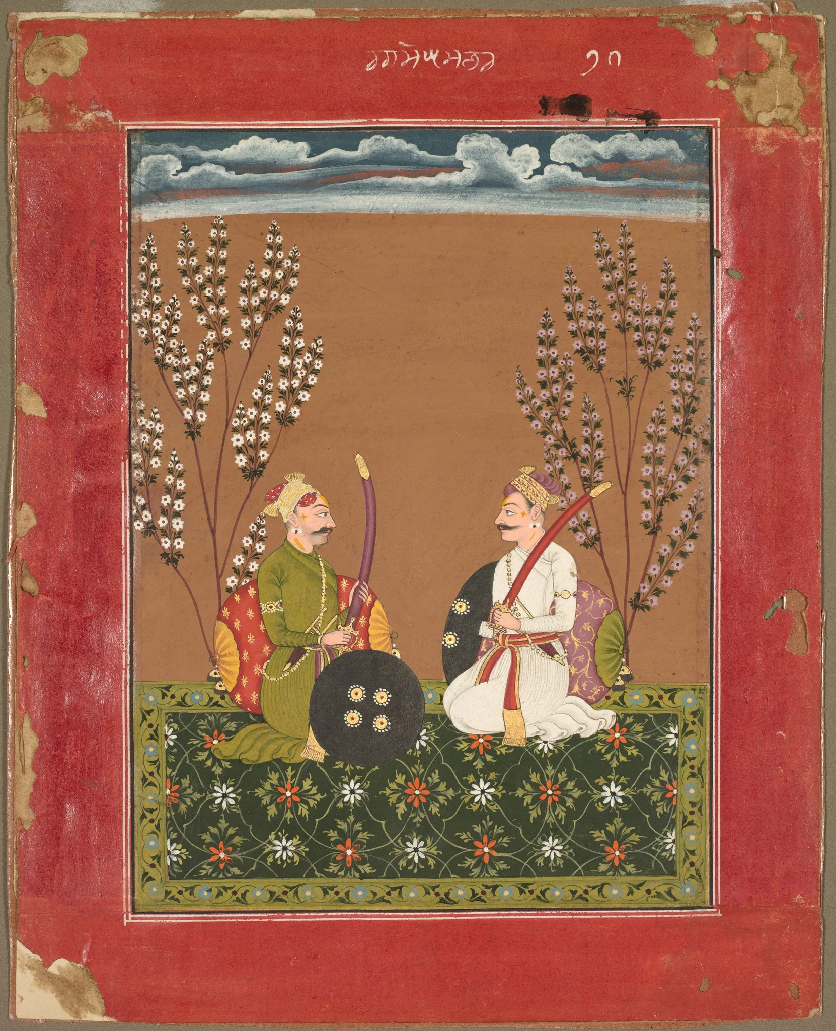 Raga Suramananda, page from a Ragamala series, detail