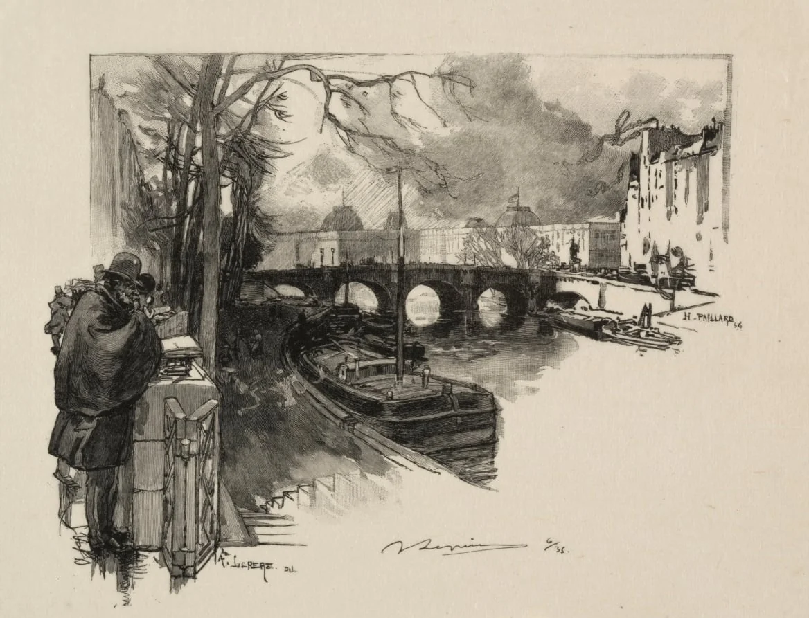 Petit bras de Seine au Pont Neuf, detail