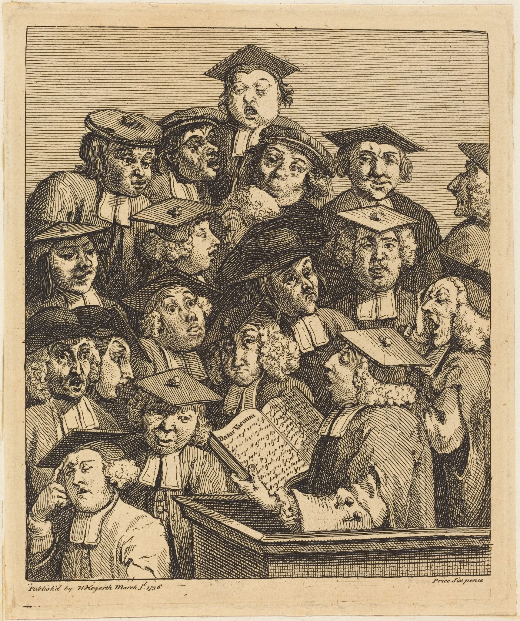 Scholars at a Lecture, detail