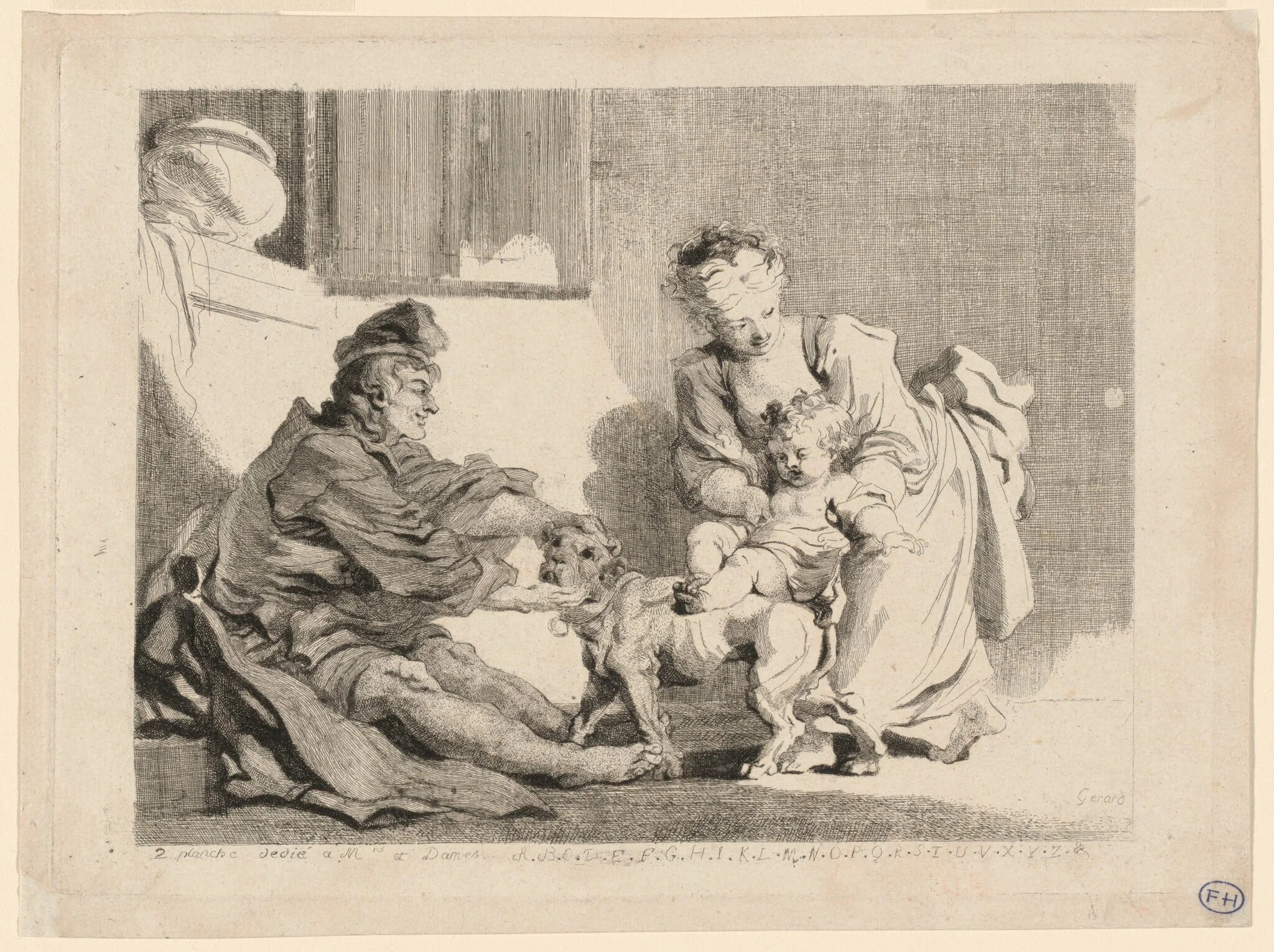The Child and the Bulldog, detail