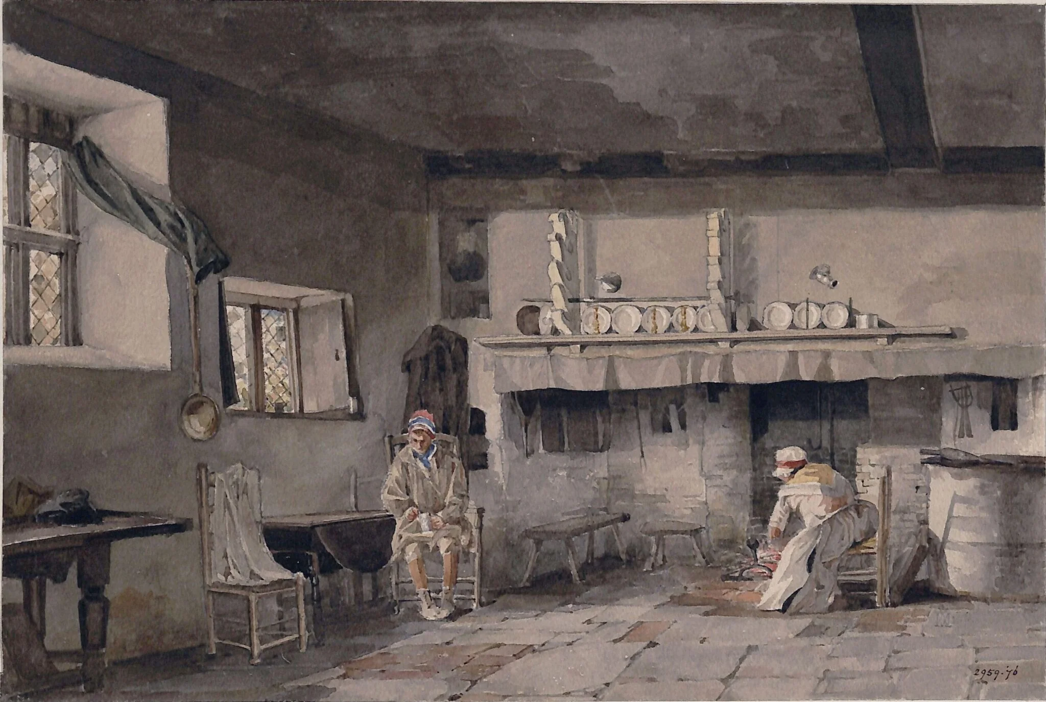Interior of a Cottage, detail