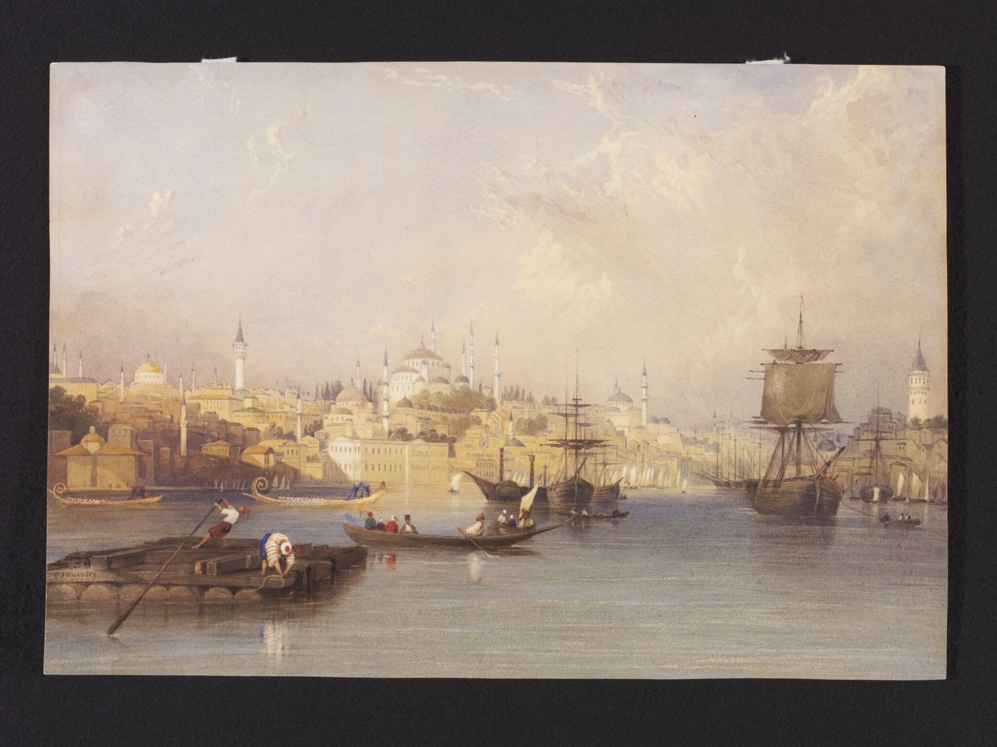 Constantinople. From the Entrance to the Golden Horn, detail