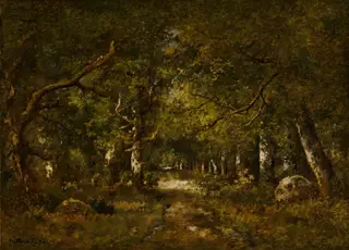Forest Scene, by Narcisse Virgilio Díaz, oil, 1874