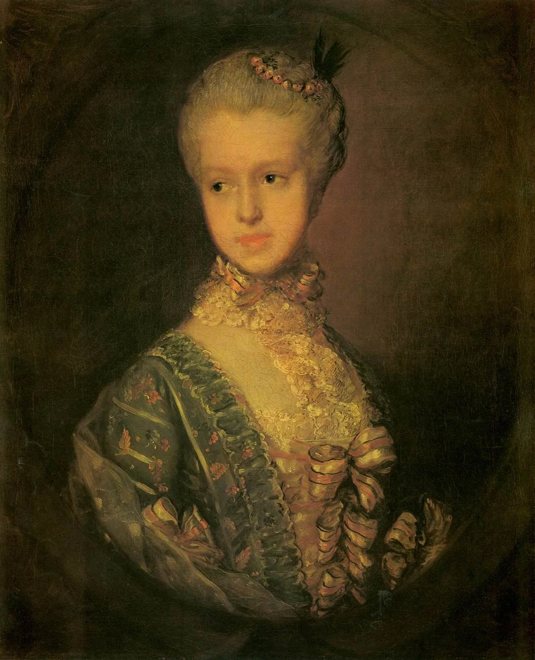 Elizabeth Wrottesley, later Duchess of Grafton, detail