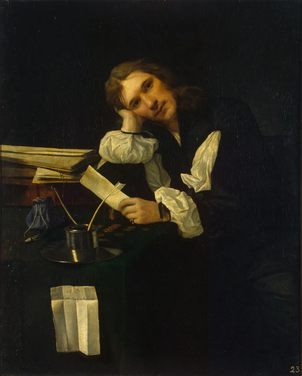 Portrait of a Young Man, by Michiel Sweerts, oil, 1656