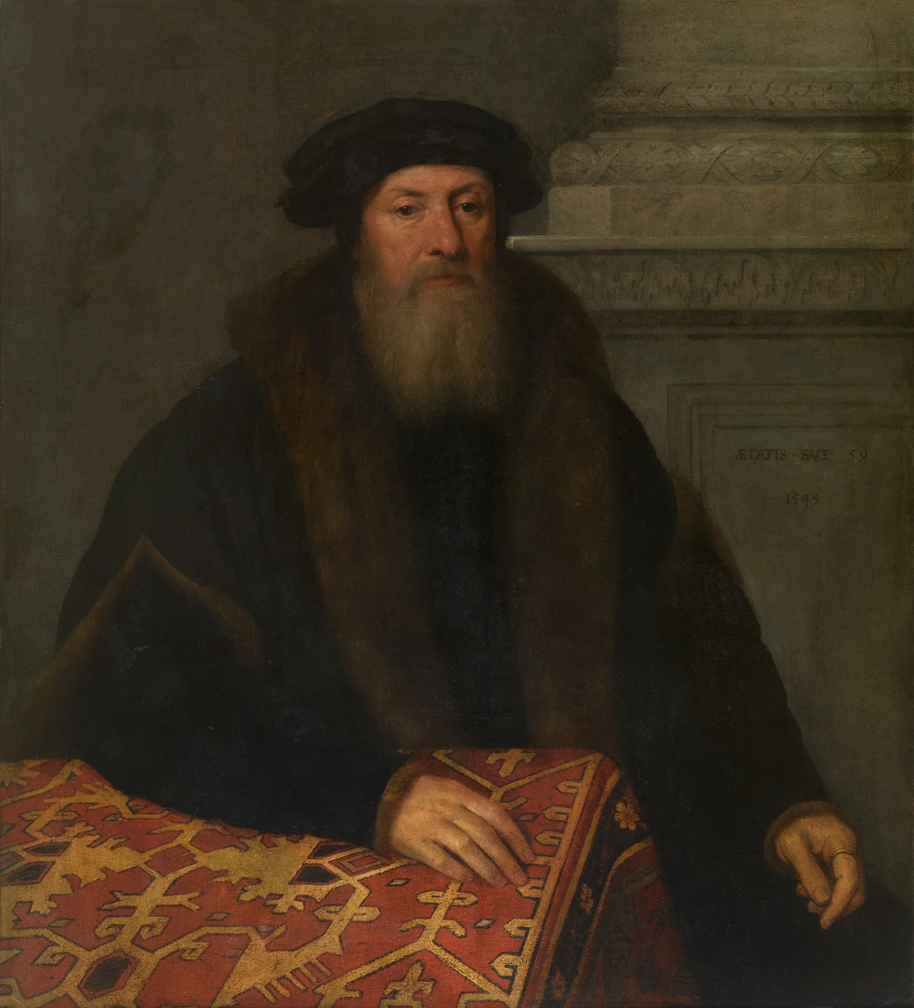 Portret van een man, detail