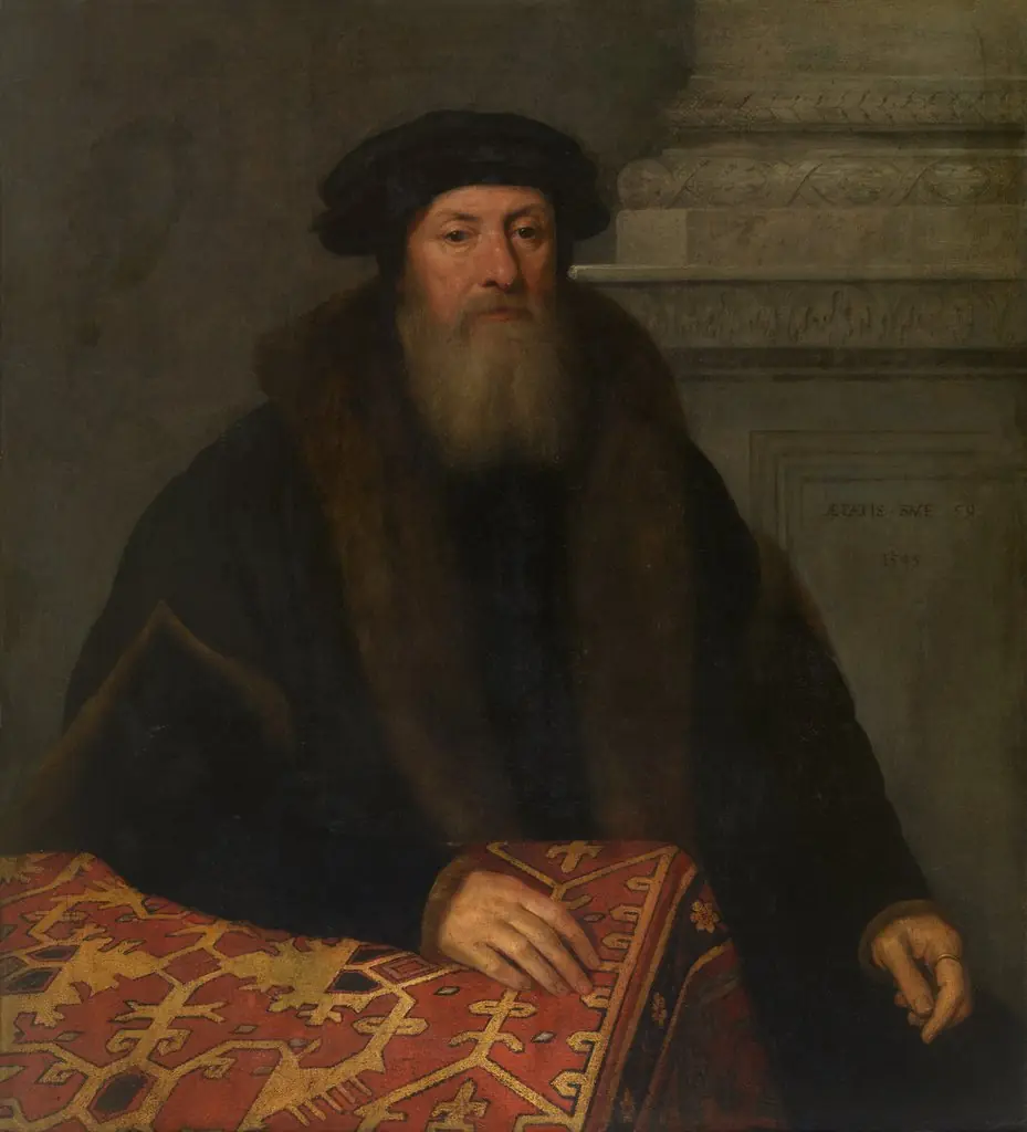 Portret van een man, by Willem Key, oil, 1543