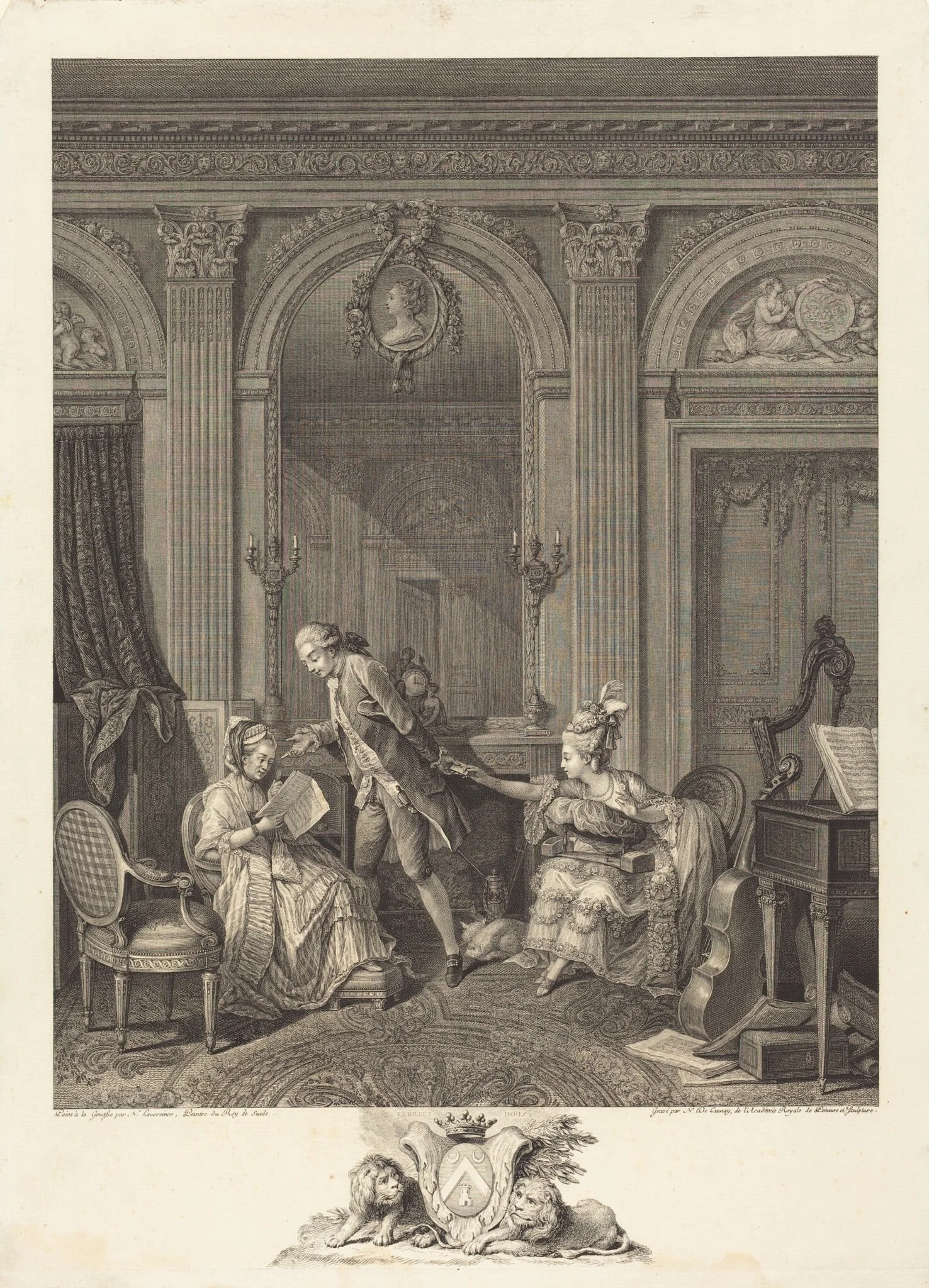 Le Billet doux, detail