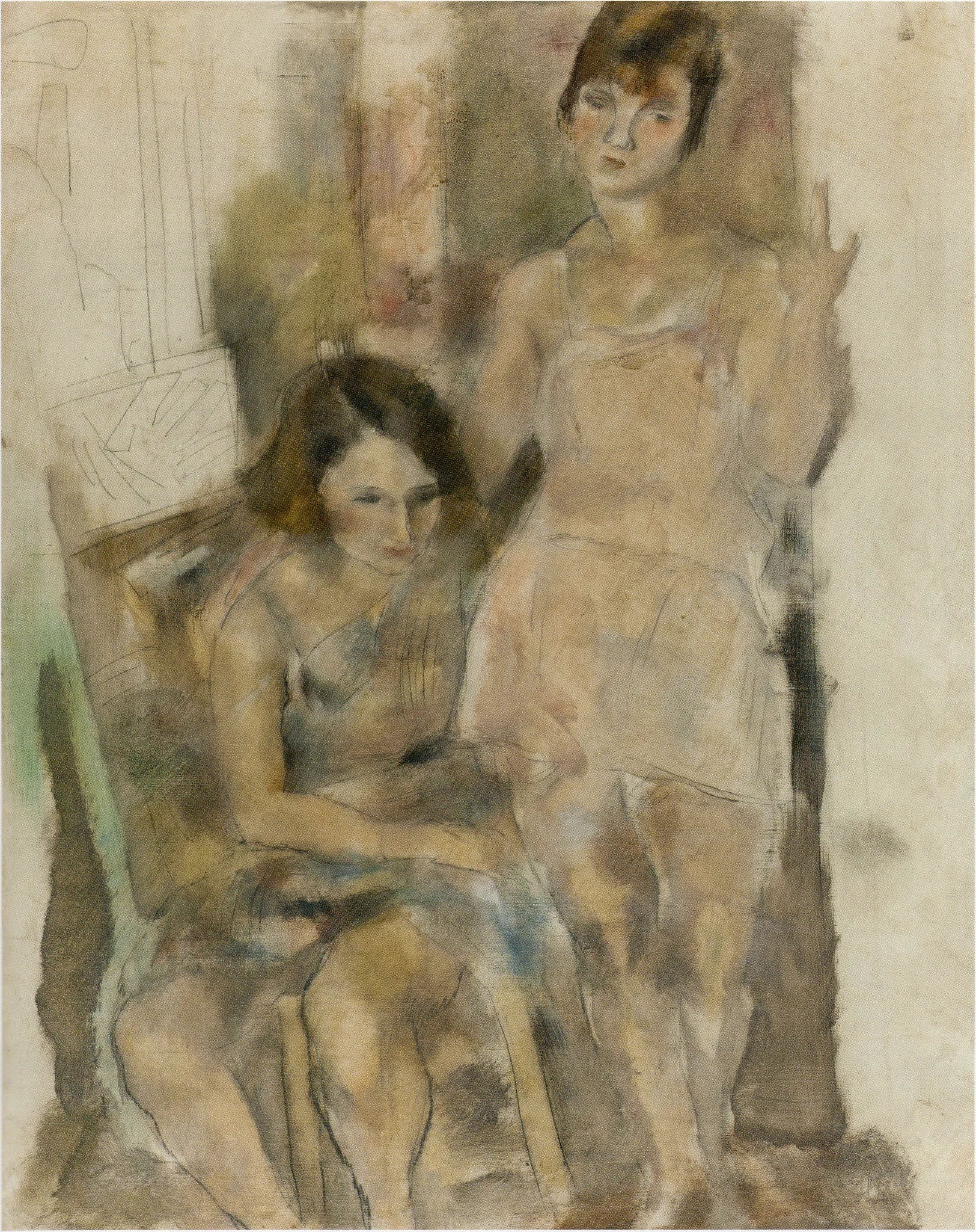 Zimette and Mireille, detail