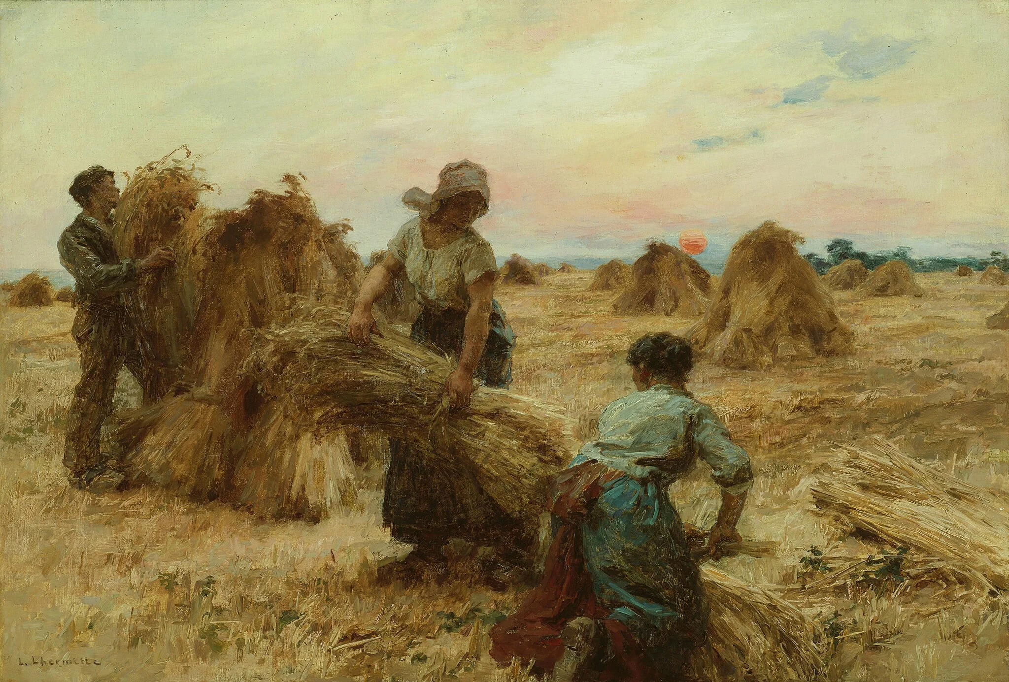 The Harvesters, detail