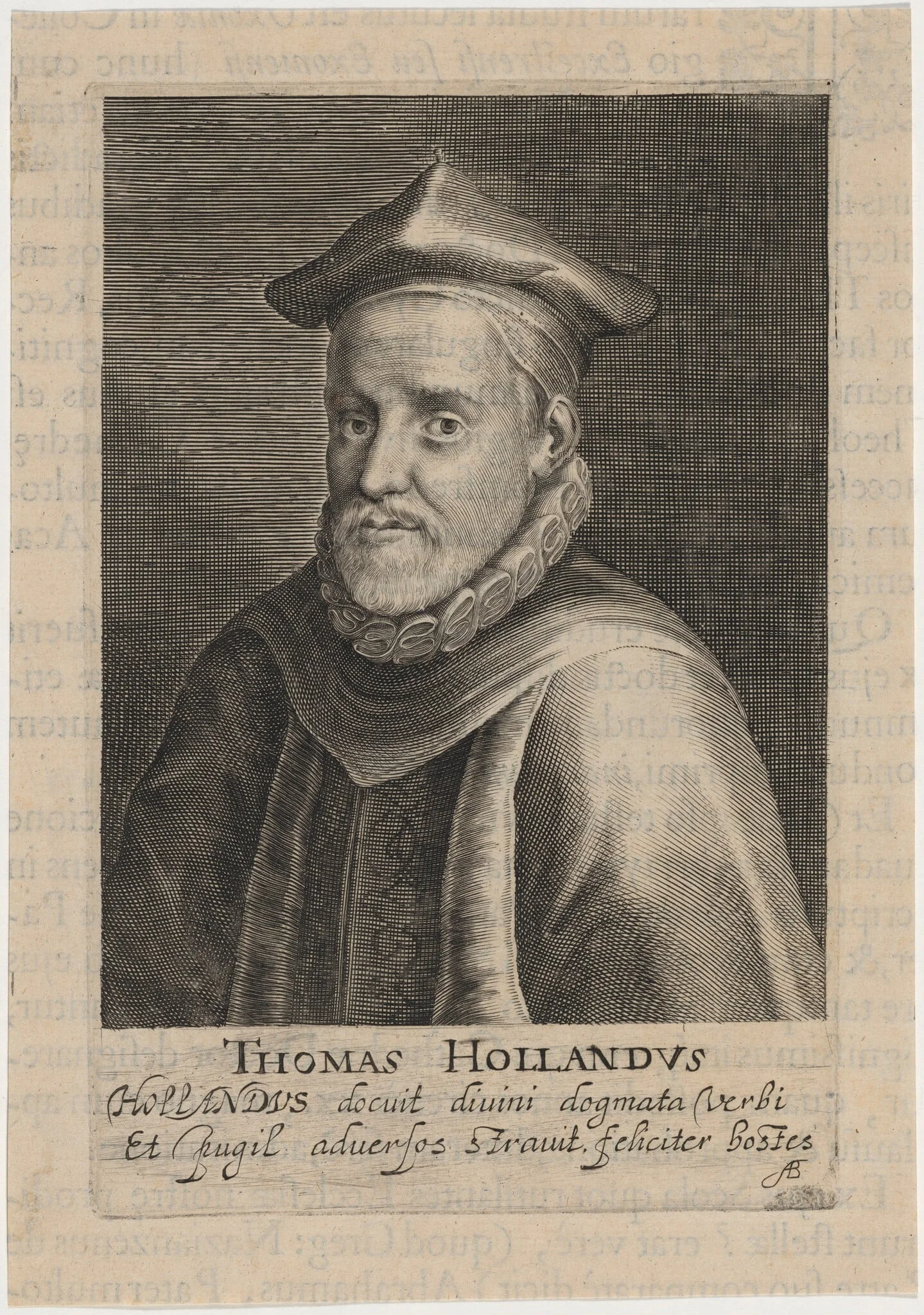 Thomas Holland, Regius Professor of Divinity at Oxford, and Rector of Exeter College, detail