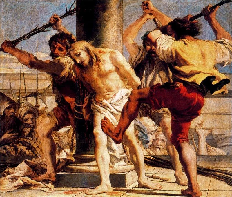 Cristo a la Columna, detail