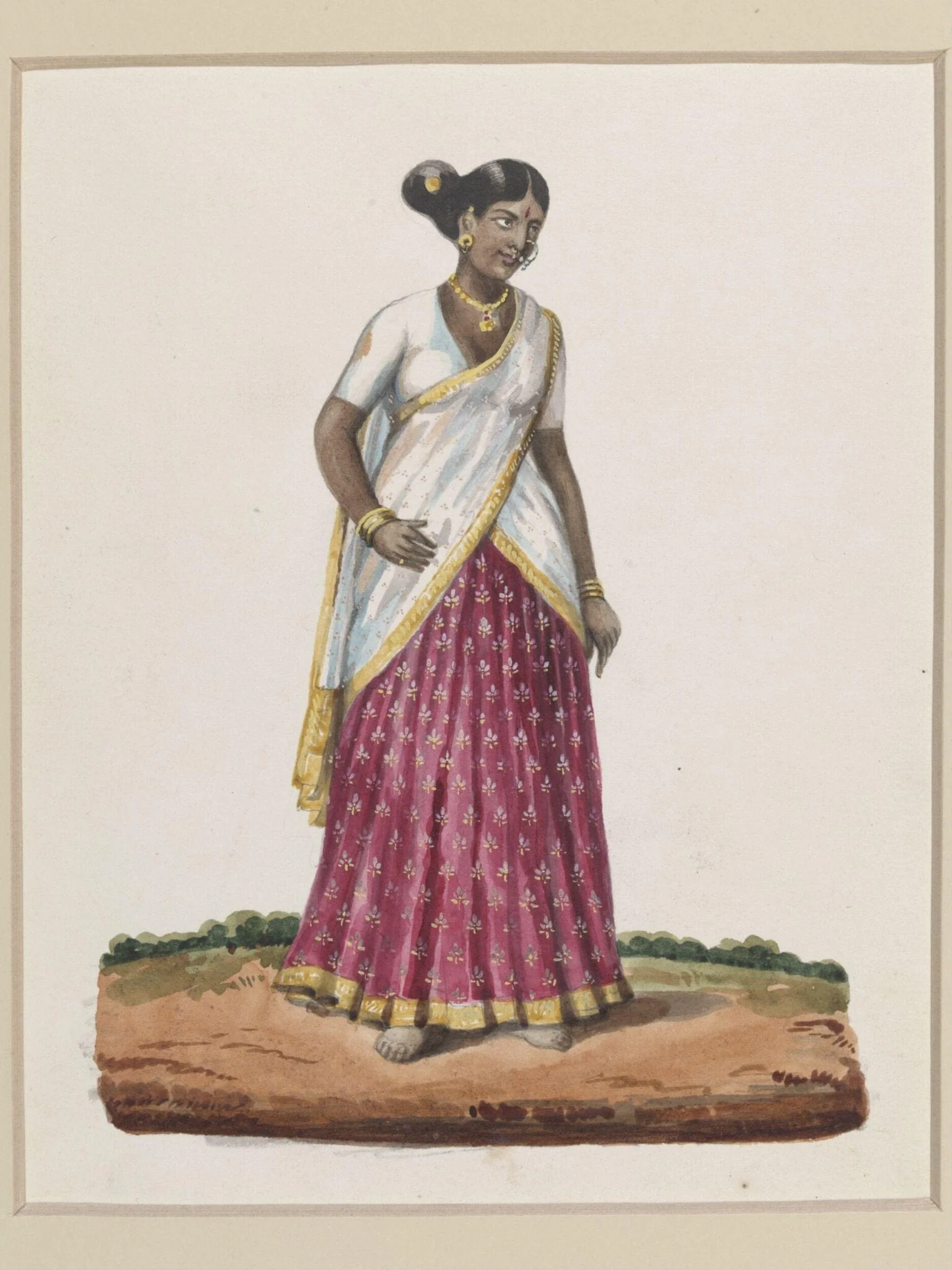 A South-Indian Woman, detail