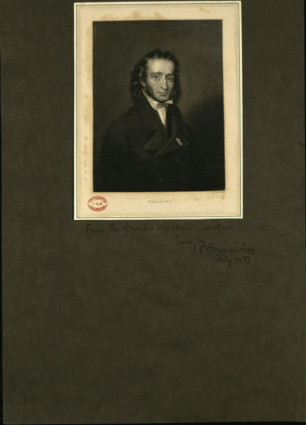 Print, by Henry Edward Dawe, 1850