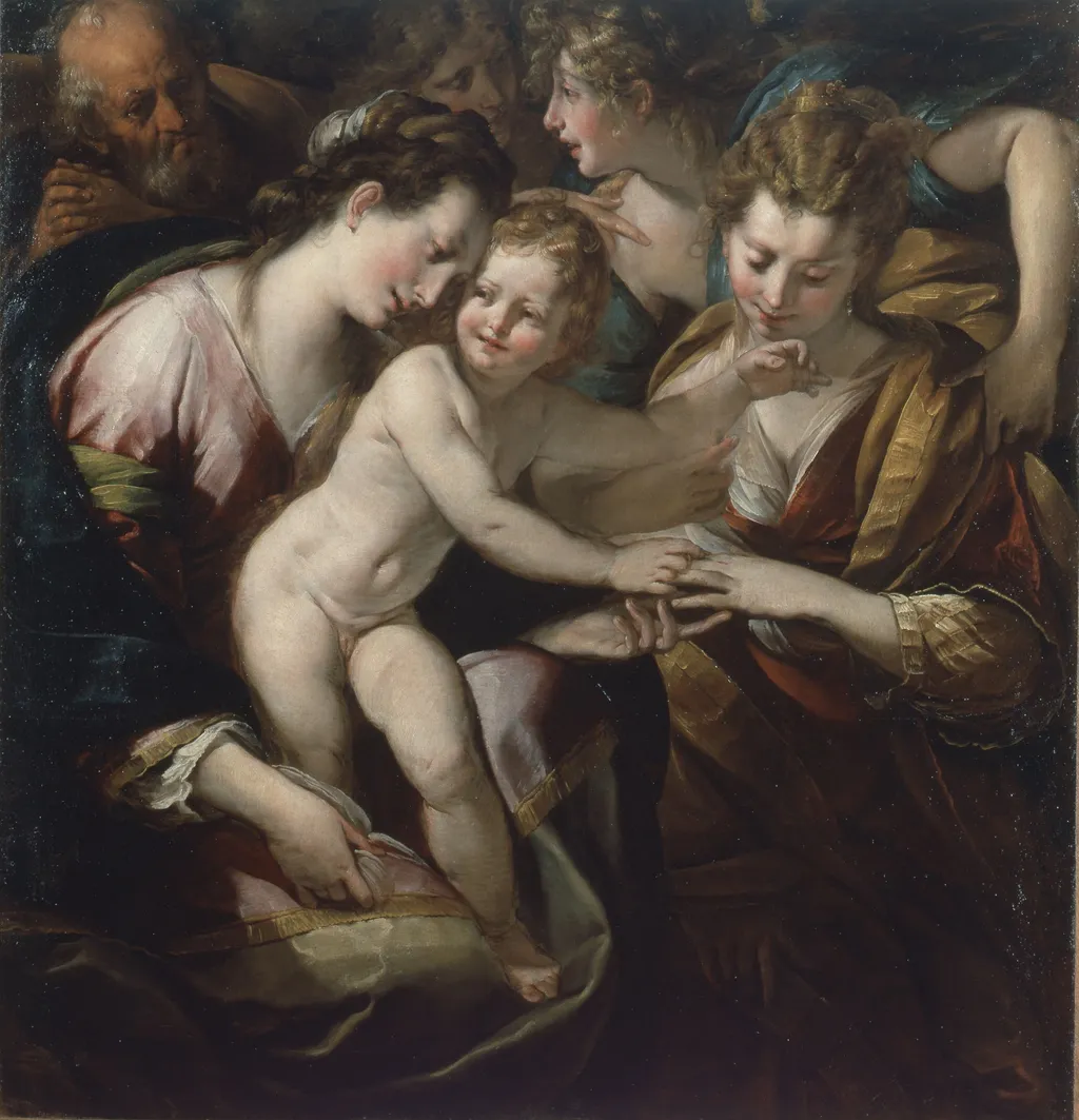 Mystic Marriage of Saint Catherine, by Giulio Cesare Procaccini, oil