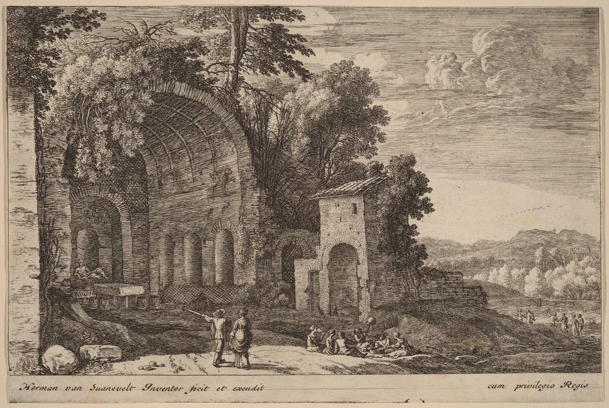 The Grotto of the Nymph Egeria, detail