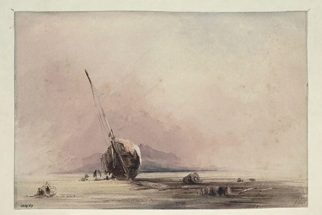 Sea Beach, by Sir John Fiennes Twistleton Crampton, watercolor, 1850