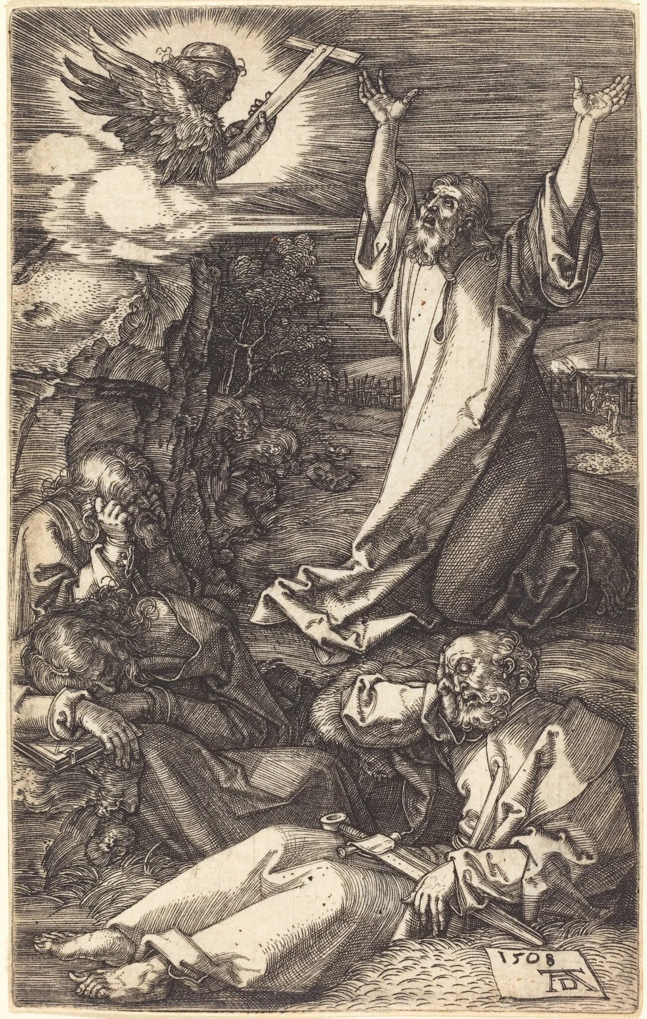 Christ on the Mount of Olives, detail