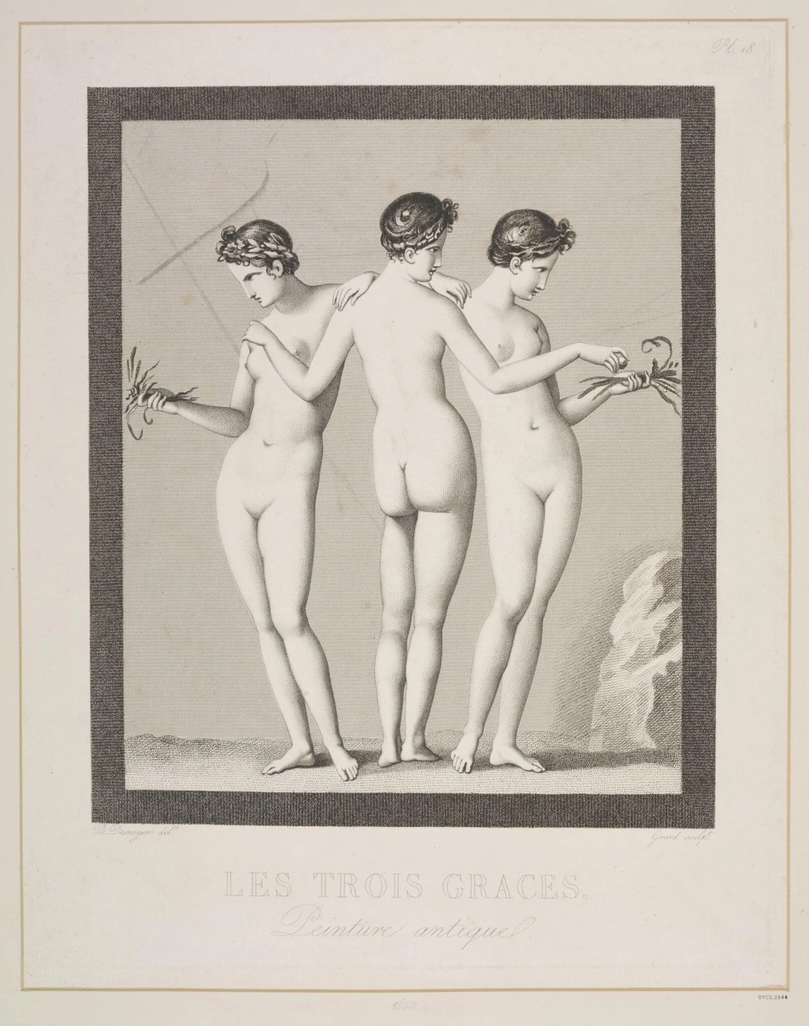 The Three Graces, detail