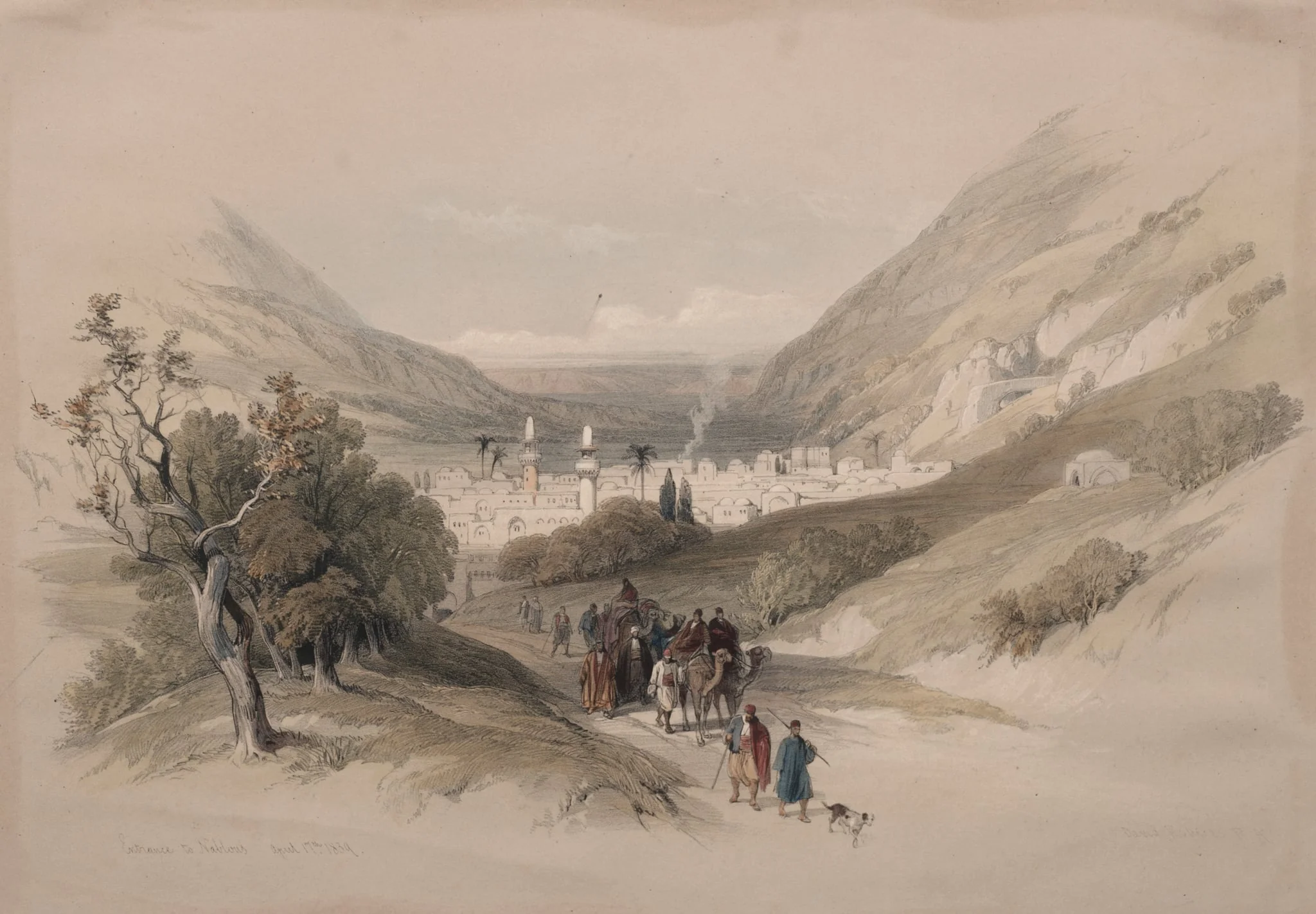 Entrance to Nablus, detail