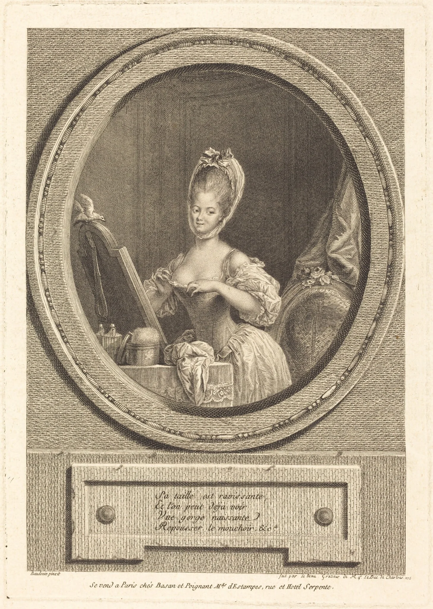 Sa taille est ravissante, detail