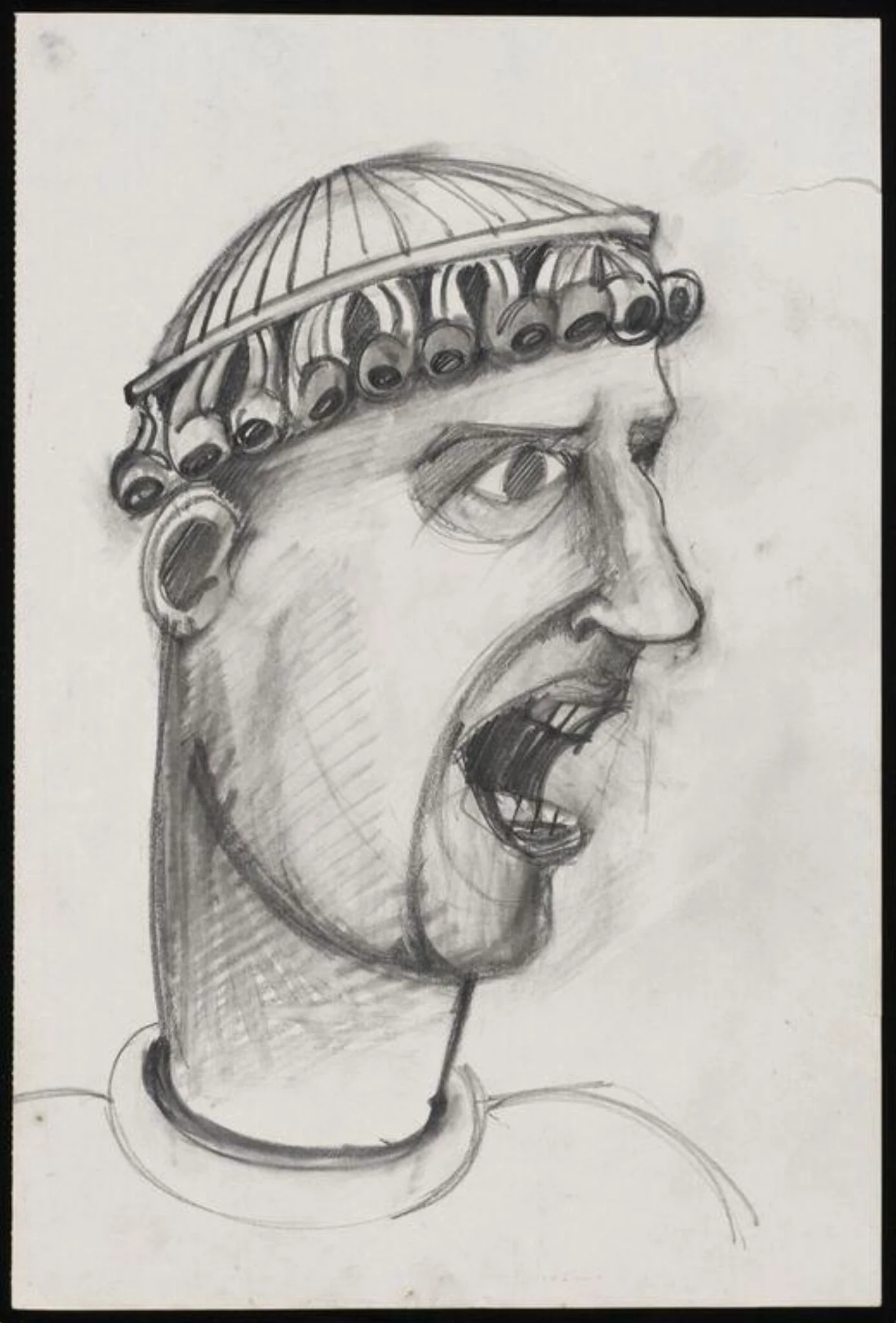 Study for Greek Head V, detail