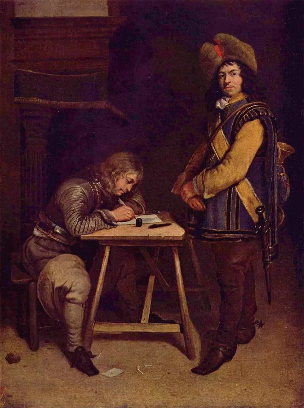 The Despatch, by Gerard ter Borch, oil, 1700