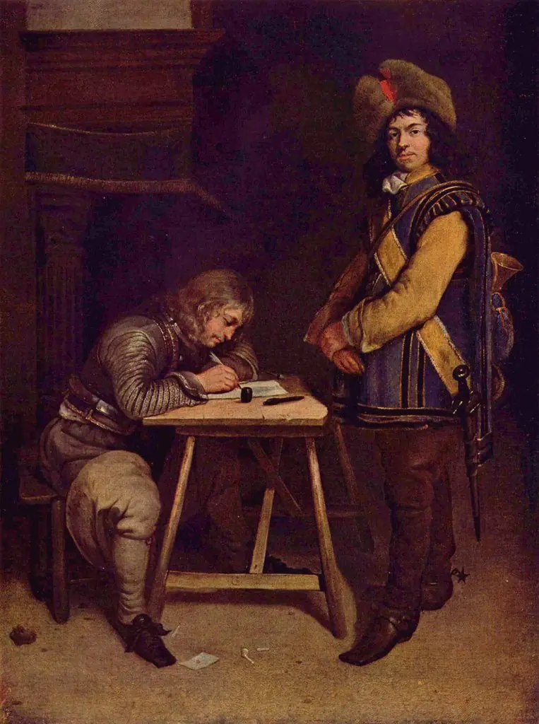 The Despatch, by Gerard ter Borch, oil, 1700