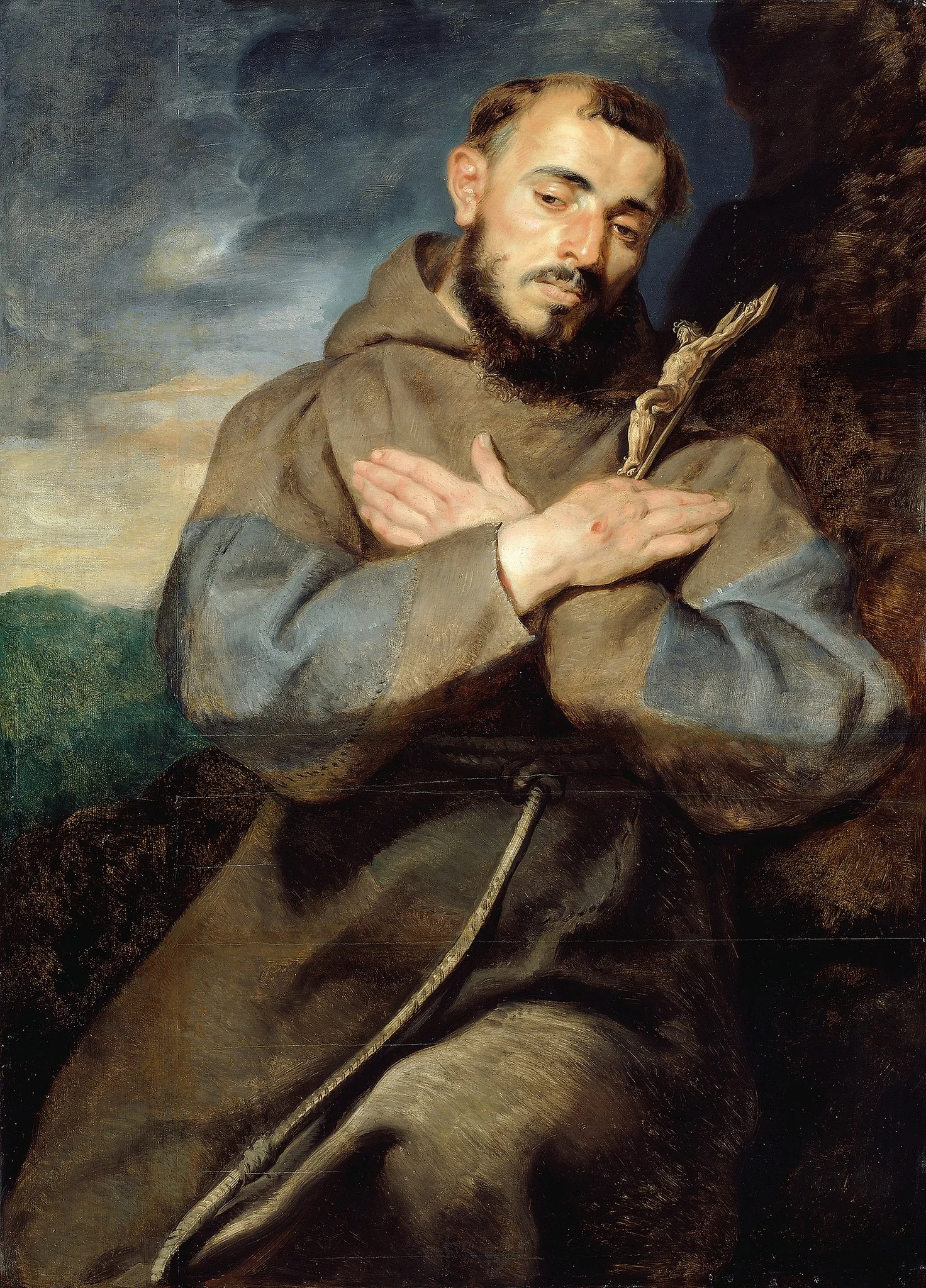 Saint Francis, detail