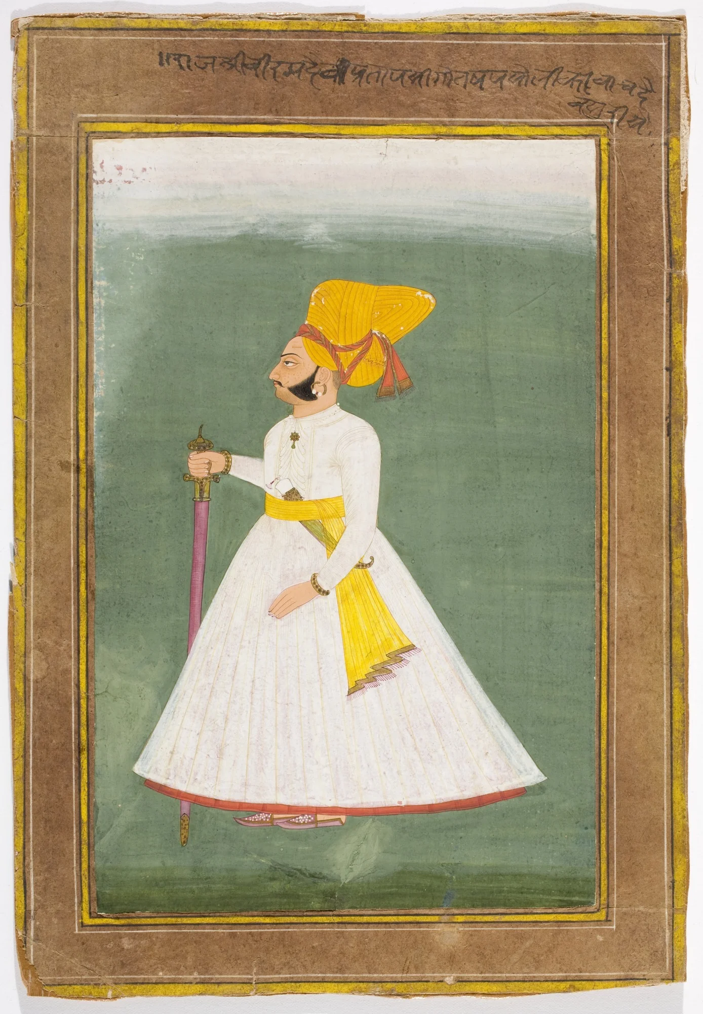 Portrait of Viram Deva, detail