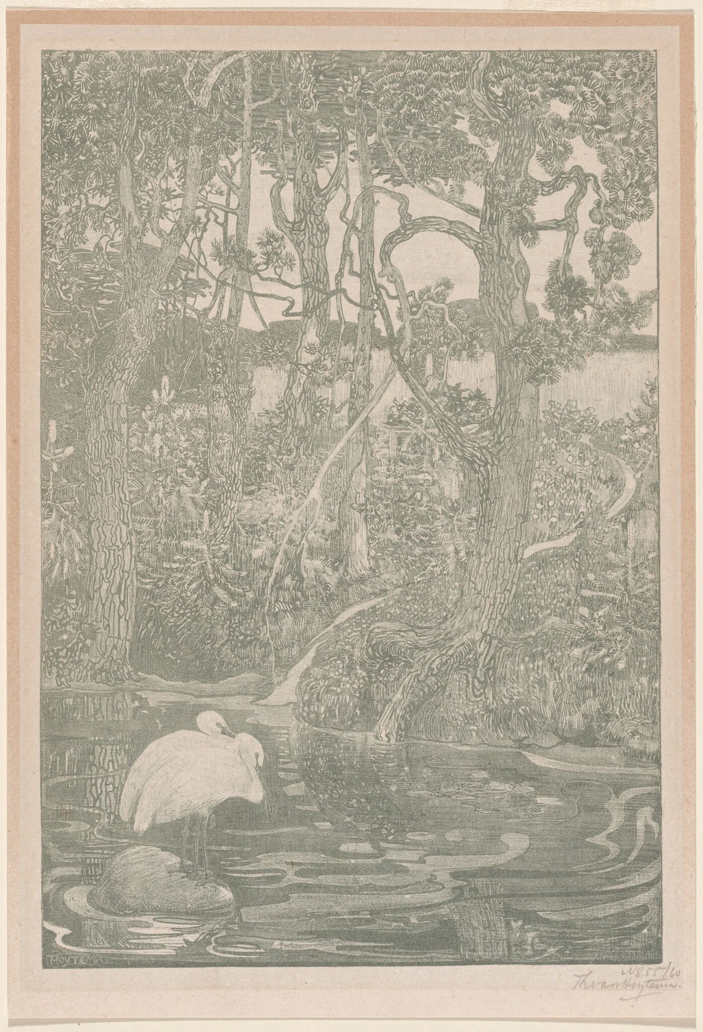Bosidylle (Woodland Idyll), detail