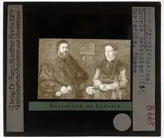 Nicolas Neufchatel. Portret van Balthasar Dörrer en zijn tweede vrouw Magdalena Bayerin, by Nicolas Neufchatel, unspecified, 1561