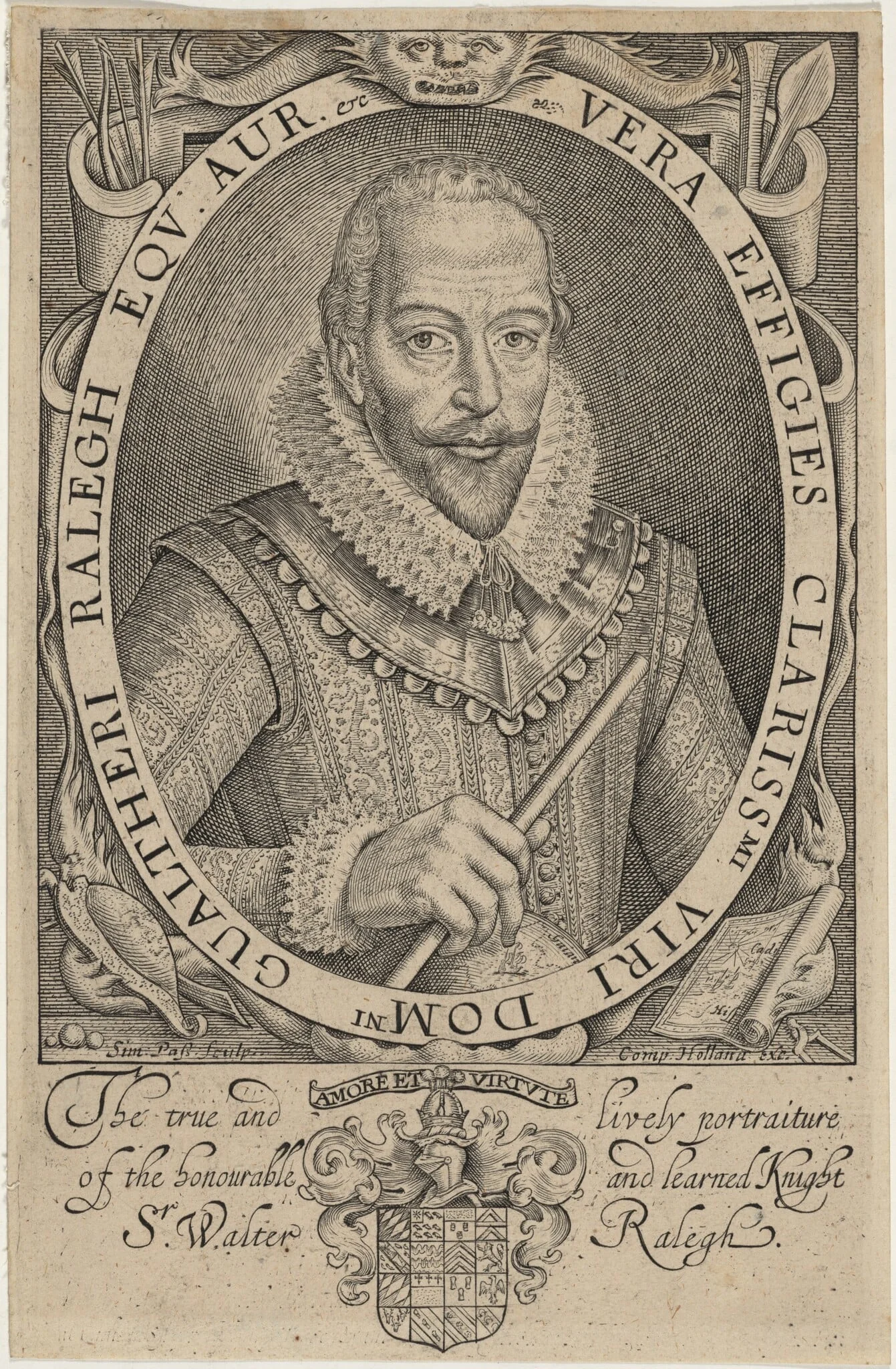 Sir Walter Raleigh, detail
