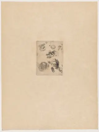 Quelques croquis, by Félicien Rops, ink, 1895