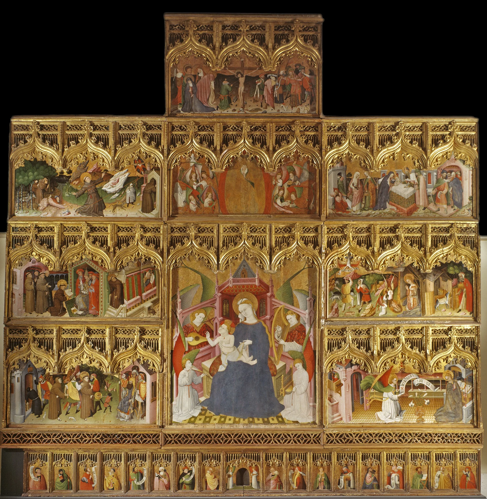 Altar Piece of the Lives of the Virgin and Saint Francis, detail