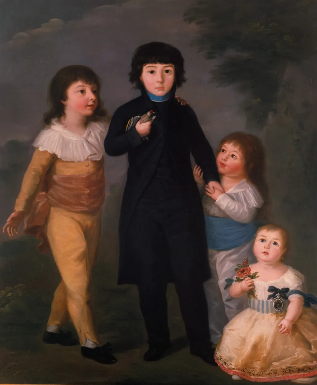 The Children, by Agustín Esteve, oil, 1801
