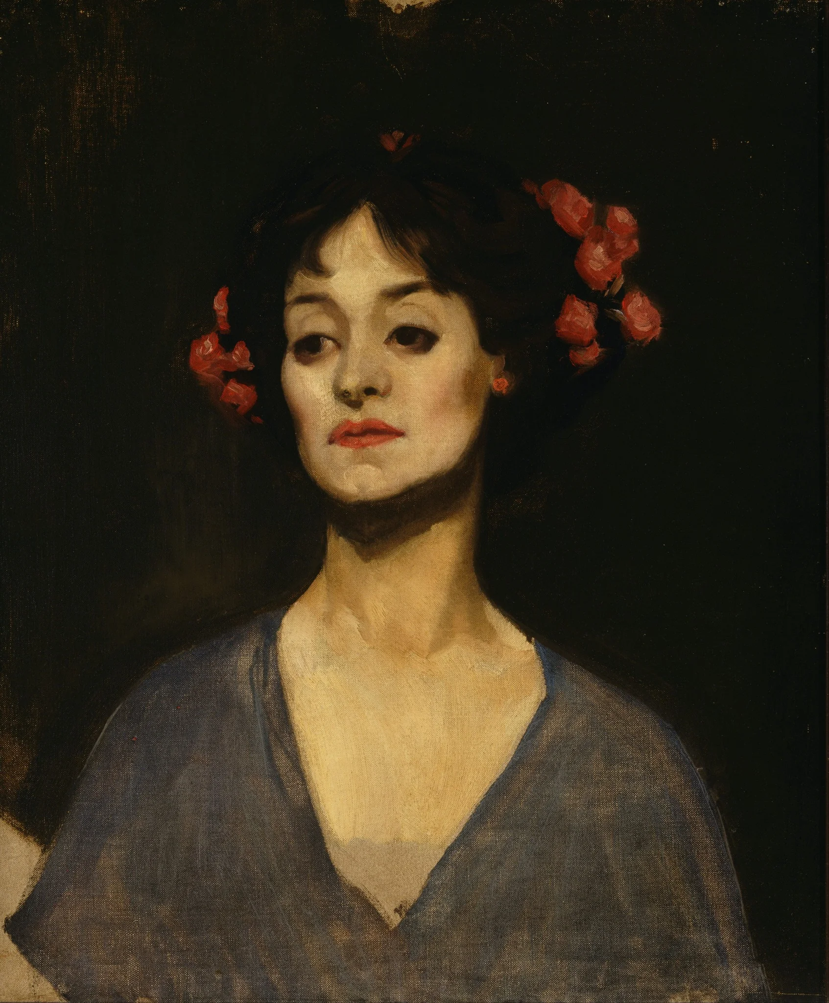 Portrait of a lady (The dancer), detail