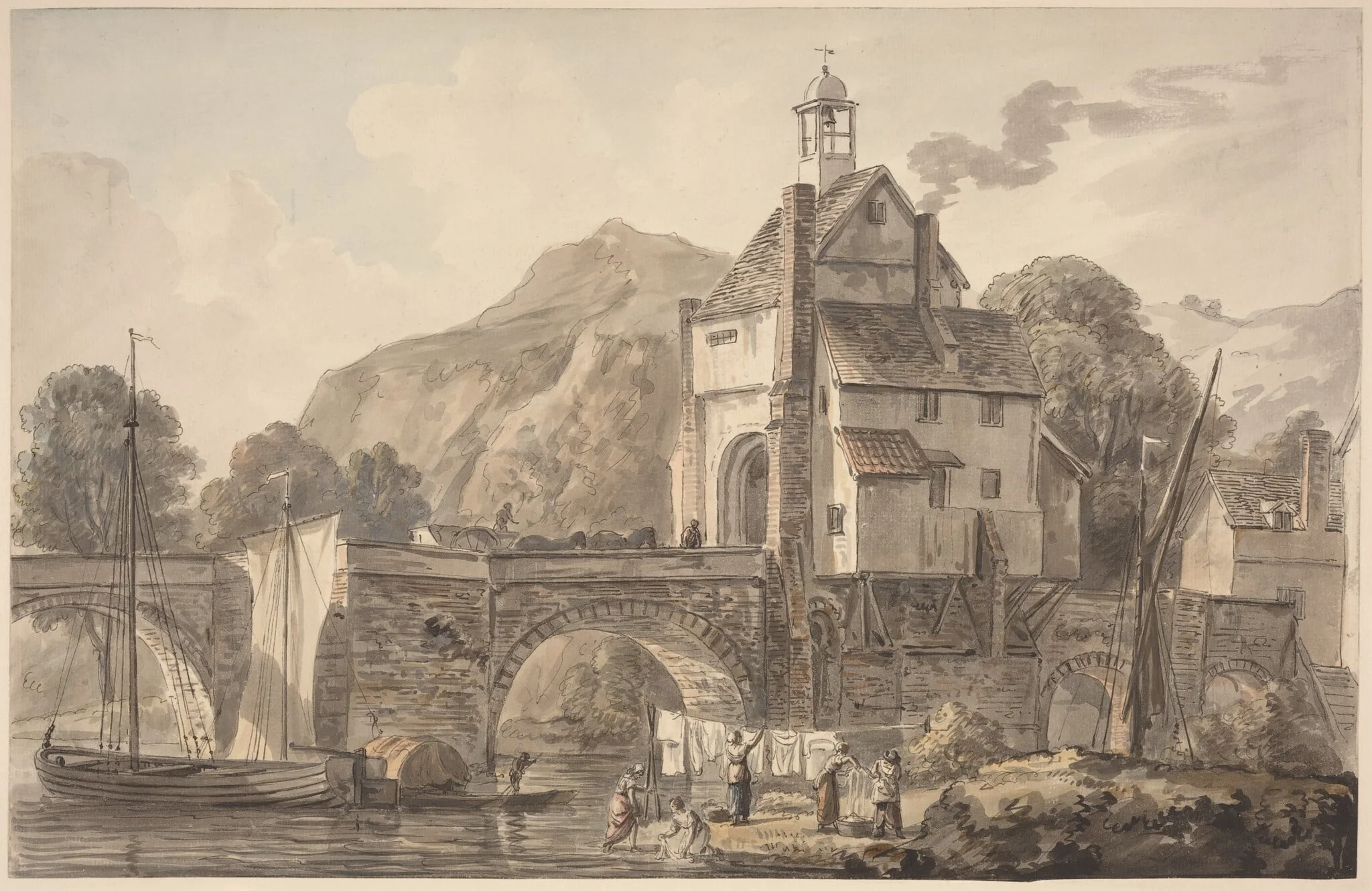 The Bridge at Bridgnorth in Shropshire, detail