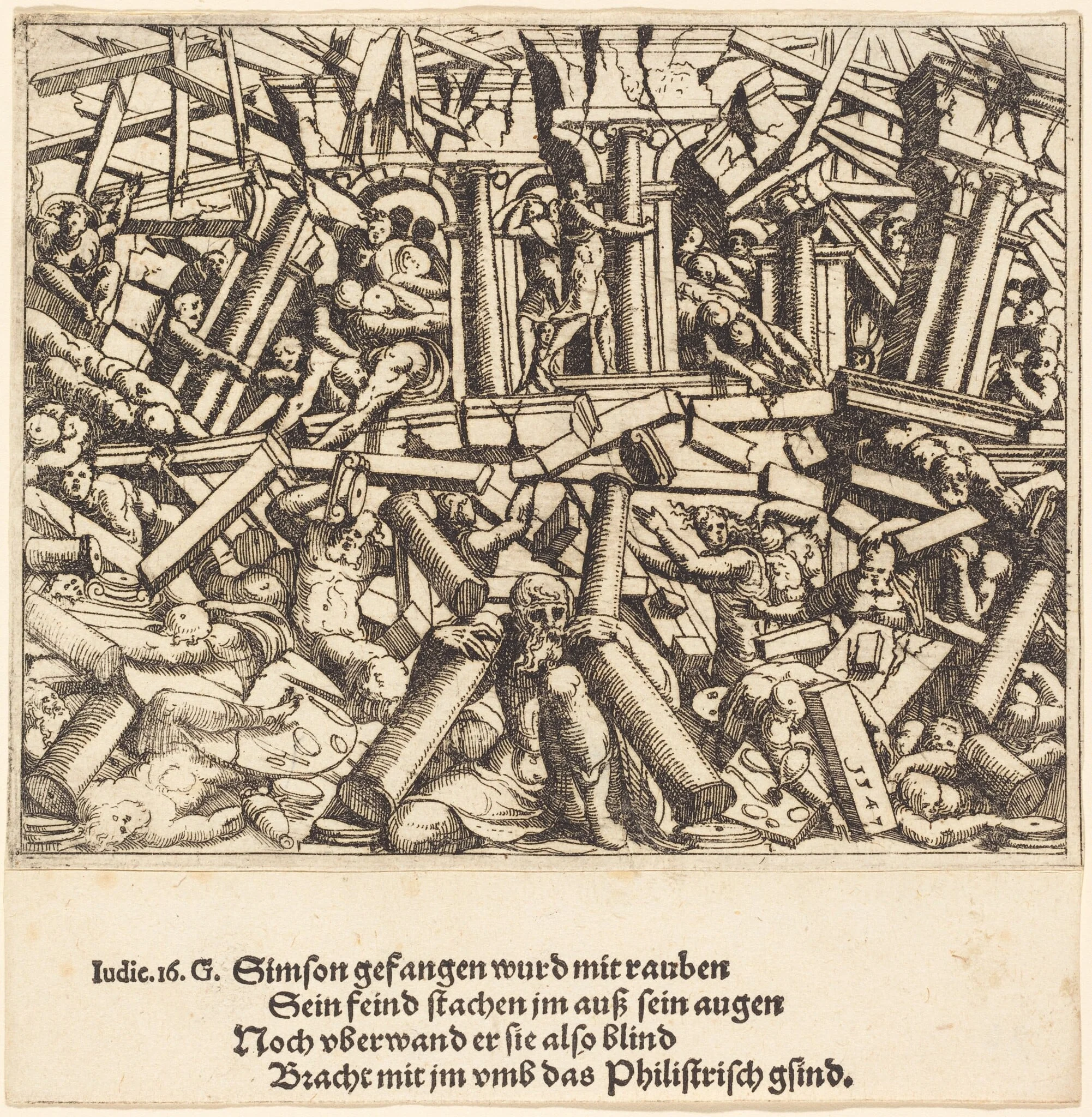 The Death of Samson, detail