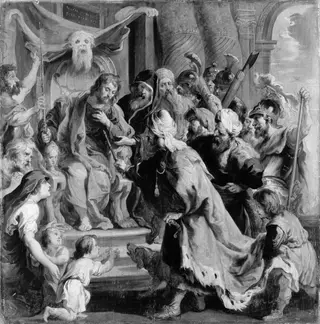 Cambyses Appointing Otanes Judge, by Victor Wolfvoet, oil