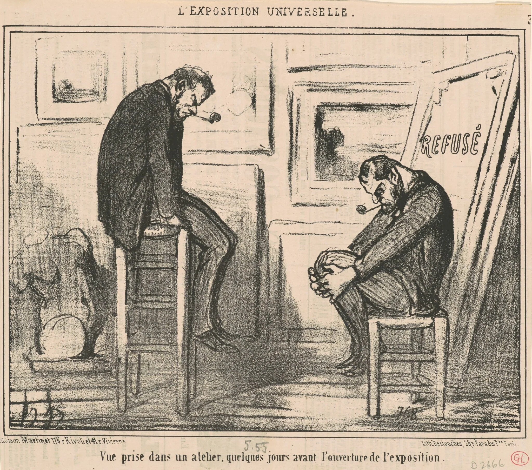 Vue prise dans un atelier ..., detail