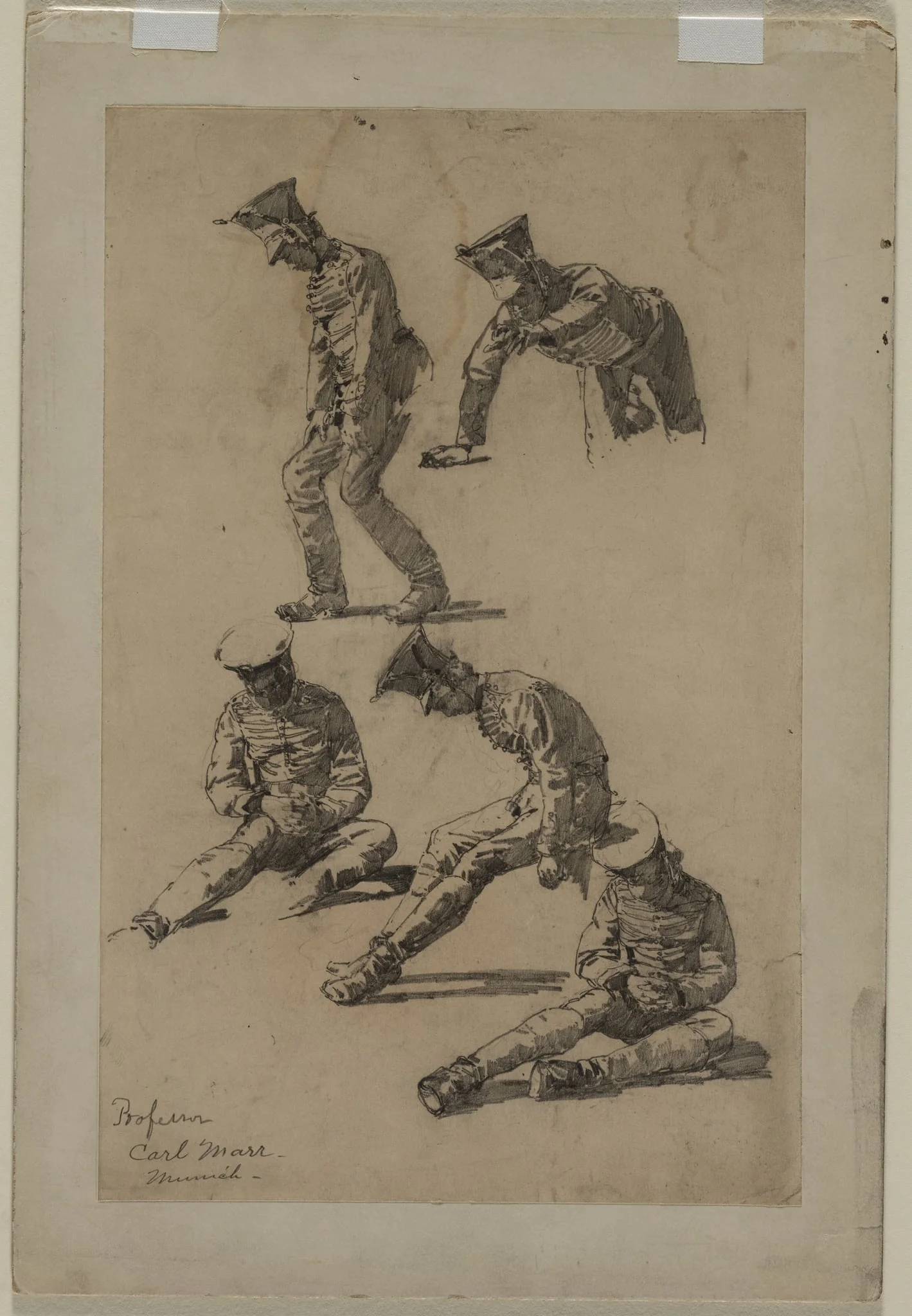 Five Studies of a Soldier, detail