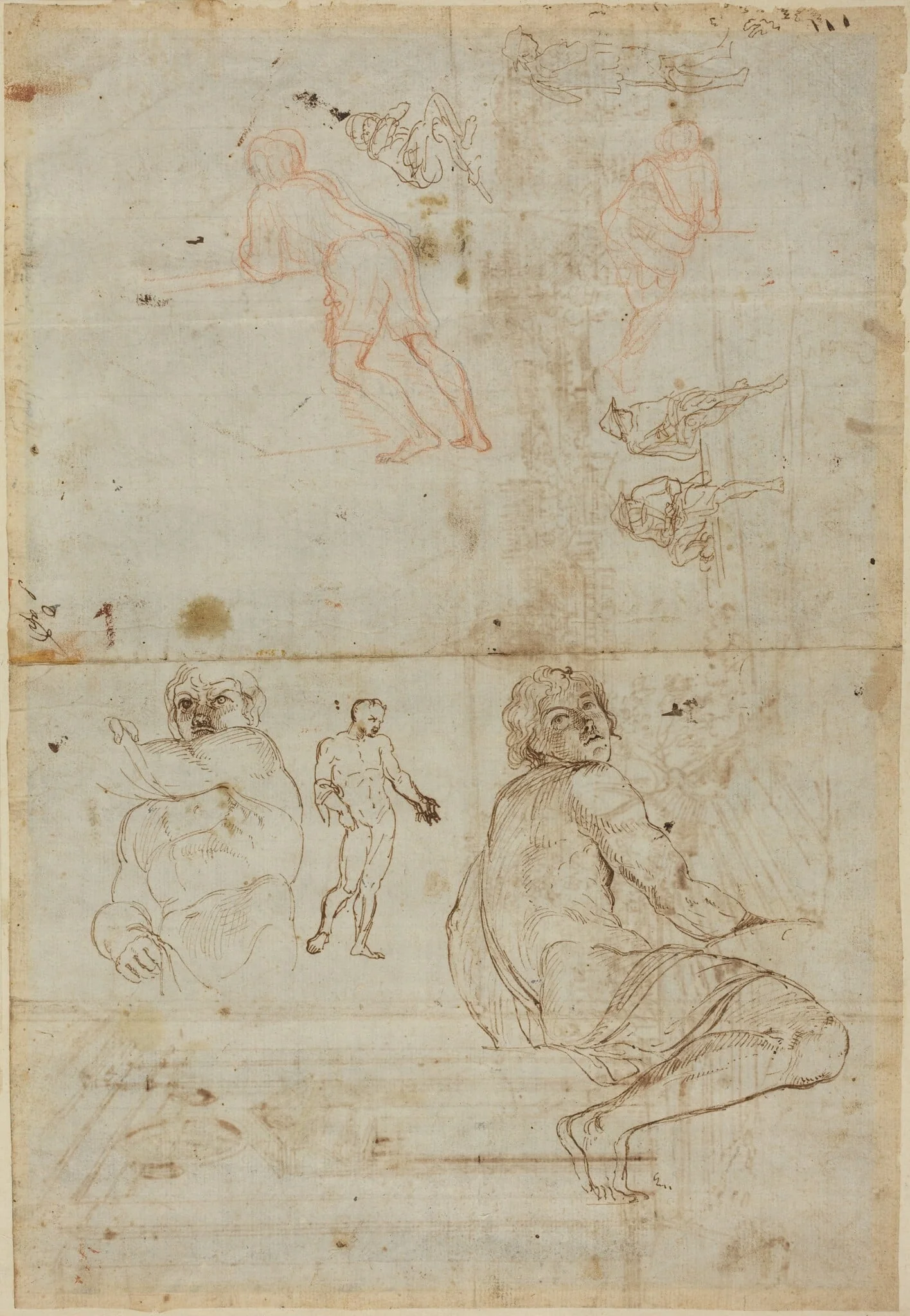 Figures from the Farnese Palace and from Life, detail