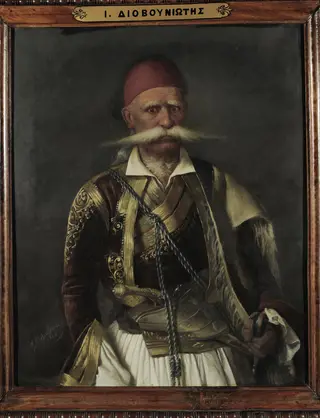 Προσωπογραφία του Ιωάννη Διοβουνιώτη, by Prossalendis Spyridon, unspecified, 1884